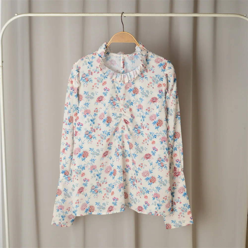 

Женская весенне-летняя французская Ретро роскошная женская рубашка высокого качества