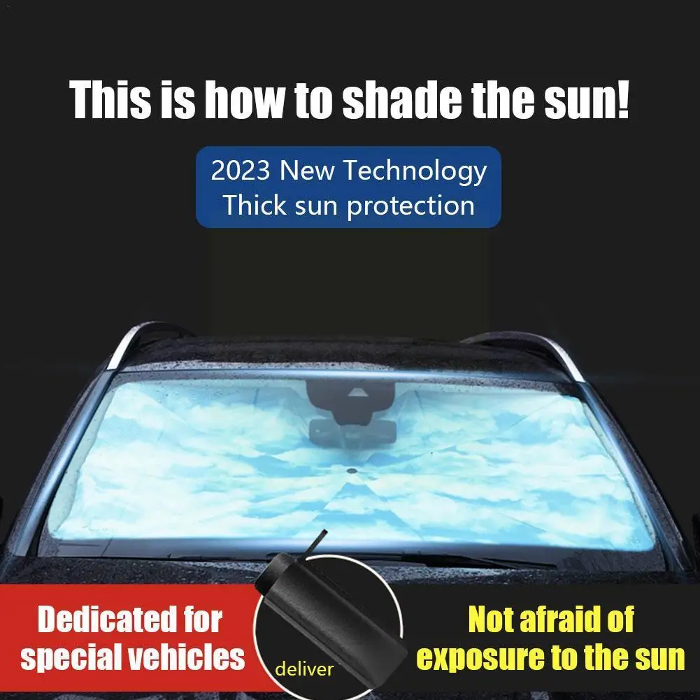 

Складной автомобильный солнцезащитный зонт, тени для лобового стекла, солнцезащитный козырек, УФ-защита, теплоизоляция, Автомобильный интерьер, переднее окно, Солнцезащитный O2I5