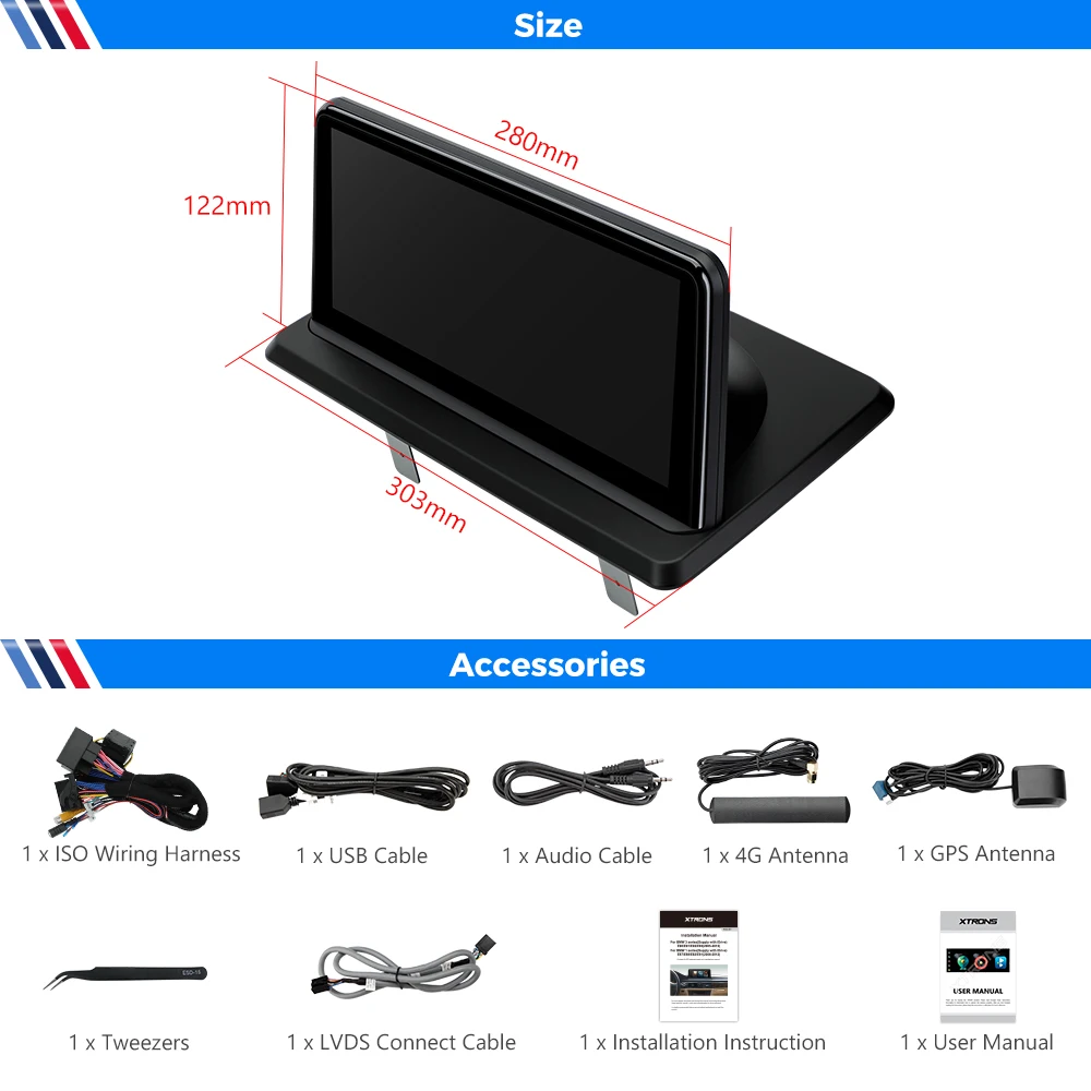 XTRONS 10 25 'ɺndroid 11 8 Core 2 + 32 Автомобильная стерео система для BMW E87/E88/E82/E81 (2006-2012)CIC/CCC
