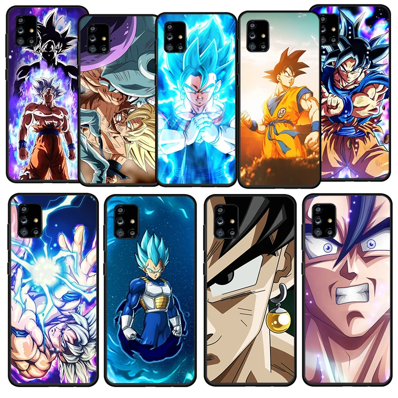 

Anime Son Goku Dragon Ball For Samsung Galaxy A52S A72 A71 A52 A51 A12 A32 A21S 5G Fundas Soft Black Phone Case Cover Capa Coque