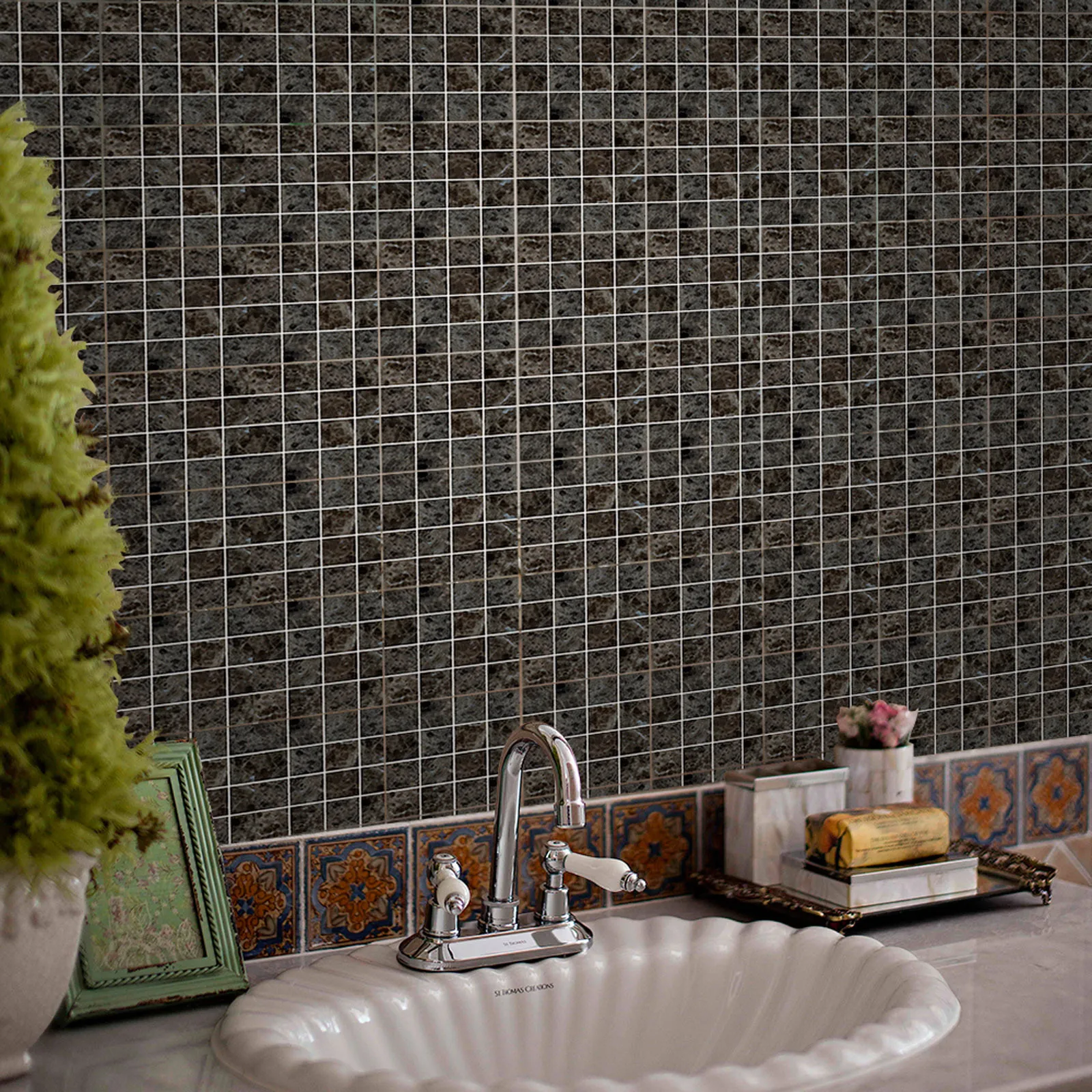 

10 шт., прозрачные 3D-Наклейки для плитки