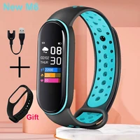 2022 new m6 smart watch men women sports fitness smart band bluetooth music heart rate monitor smartwatch kids smart watches