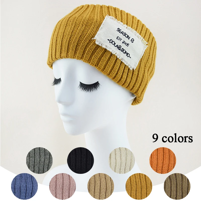 

Winter Warm Wool Knitted Headband Headwear Thicken Wide-brim Crochet Headband Hair Accessories Outdoor Sport Face Wash Hairbands