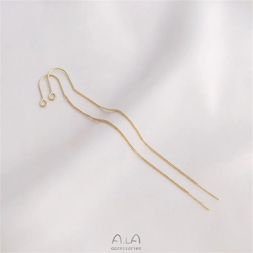 U-образные серьги из серебра 925 пробы серьги-иглы золота 14 карат 18 аксессуары для