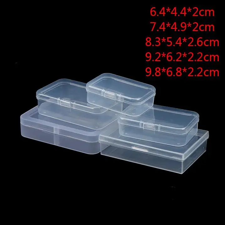 

2 x PP Storage Case Transparent Plastic Collection Boxes Playing Cards Container