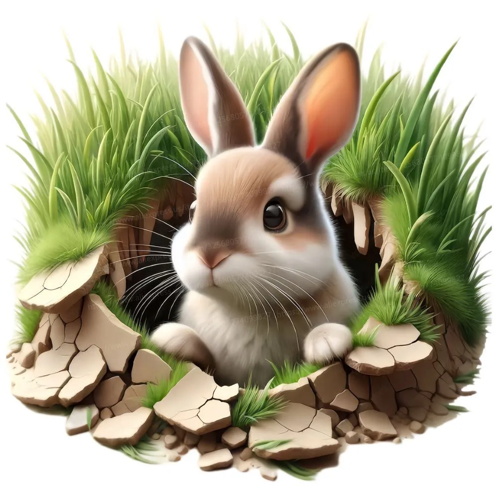 

Настенная наклейка заяц ПВХ