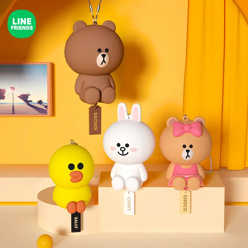 

Line Friends Cute Brown Cony Sally Kawaii Car Pendant Key Bag Bag Pendant Cartoon Creative Personality Pendant Diverse Styles