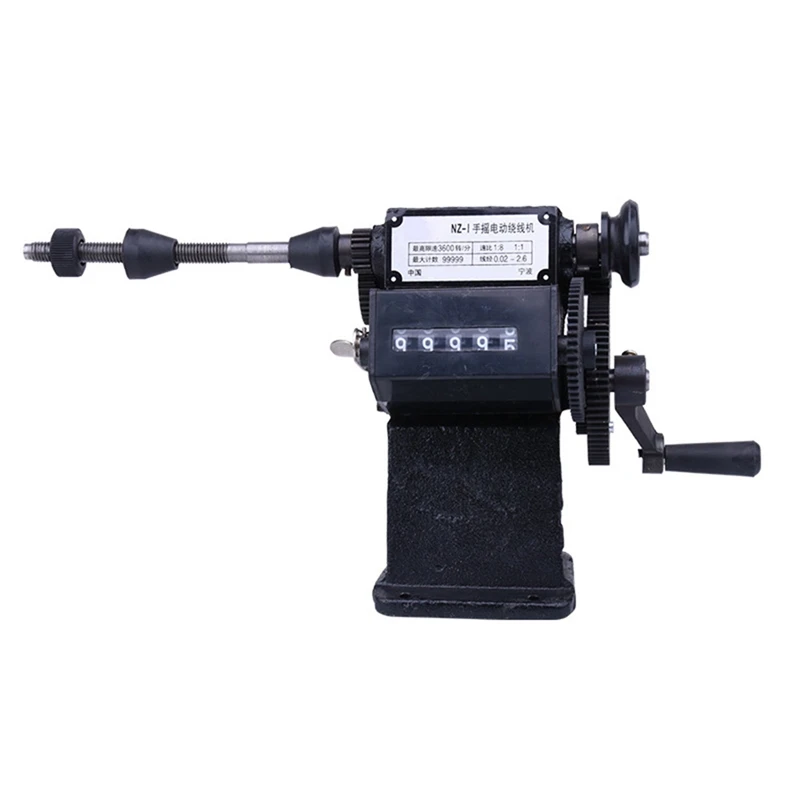 

NZ-1 устройство для намотки двойной скорости счетчик стальной редукторный станок для намотки ручного металла