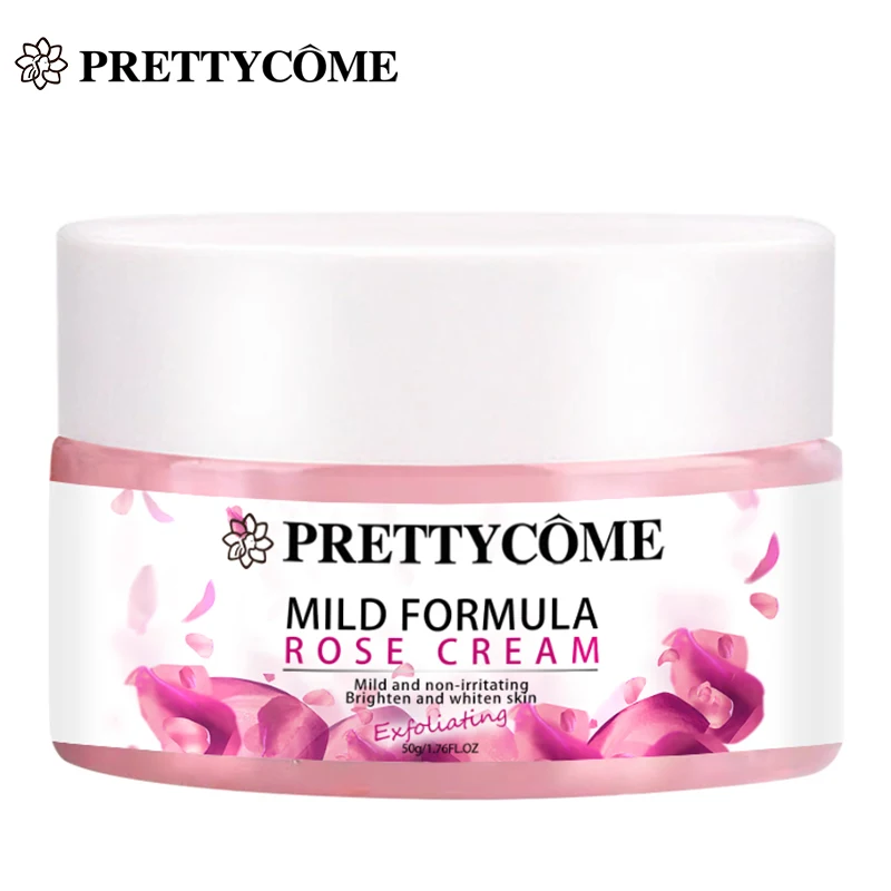

PRETTYCOME Rose Face Cream Whitening Day Cream Deep Moisturizing Lift Firming Soothe Skin Facial Care Suitable For Dry Skin
