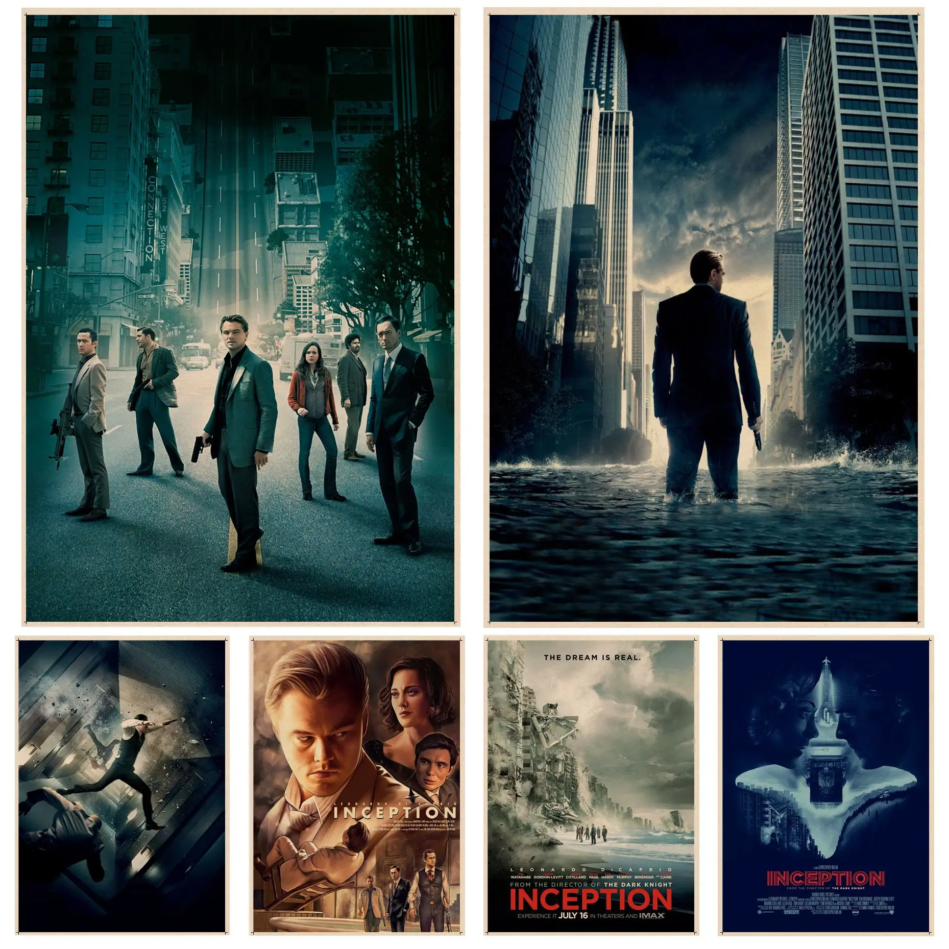 

Inception DIY poster Kraft Paper Sticker Home Bar Cafe Decor Art Wall Stickers