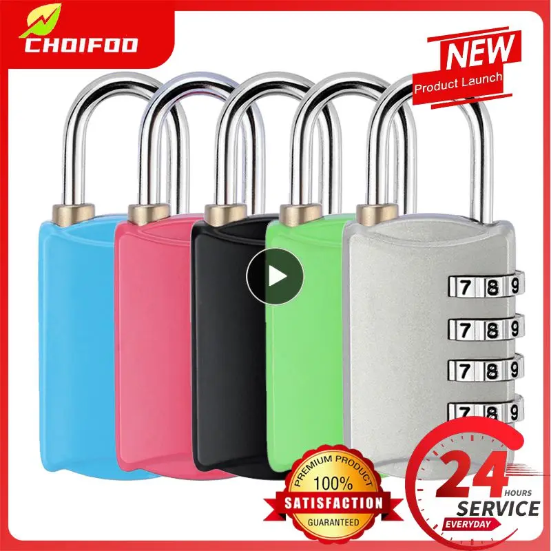 

1~10PCS Corui Dial Digit Password Lock Padlock Mini Luggage Travel Lock 4 Combination Suitcase Luggage Metal Code Password Lock