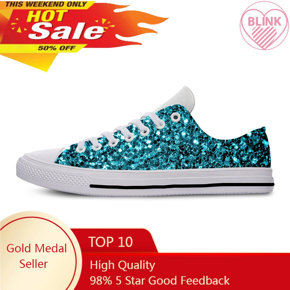 

Glitter Sparkles Hot Cute Casual Shoes Lightweight Breathable Summer Sequins Men Women Sneakers Low Top Classic Board Shoes