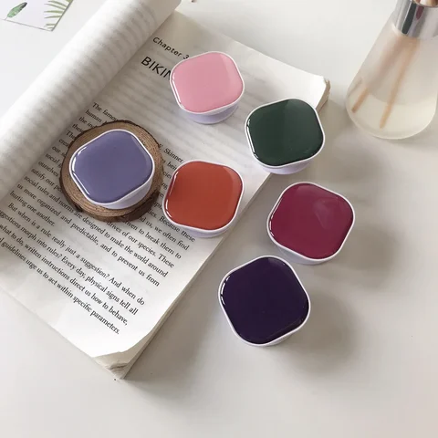 Милые квадратные розетки для выскакивания, держатели для телефонов, держатель для кольца на палец, подставка Griptok, задняя крышка, зажим, наклейка, аксессуары для мобильных телефонов