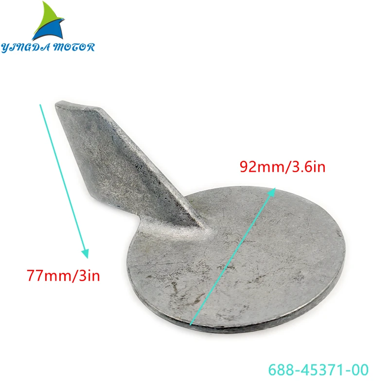 688-45371-02 Анод накладки для Yamaha 60HP 70HP 75HP 85HP 90HP Parsun T90 T85 688-45371 688-45371-00