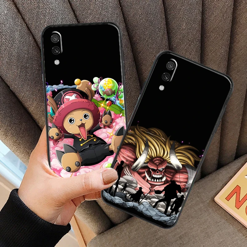 

One Piece Anime For Xiaomi Redmi 7 7A 8 8A 7 9i 9AT 9 9T 9A 9C Note 7 8 2021 Pro 8T Phone Case Soft Coque Black Funda