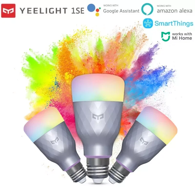 

Yeelight 1SE Smart LED Bulb E27 6W RGBW Colorful Wifi Remote Control Smart Lamp For Google Assistant Alexa SmartThing Mihome APP