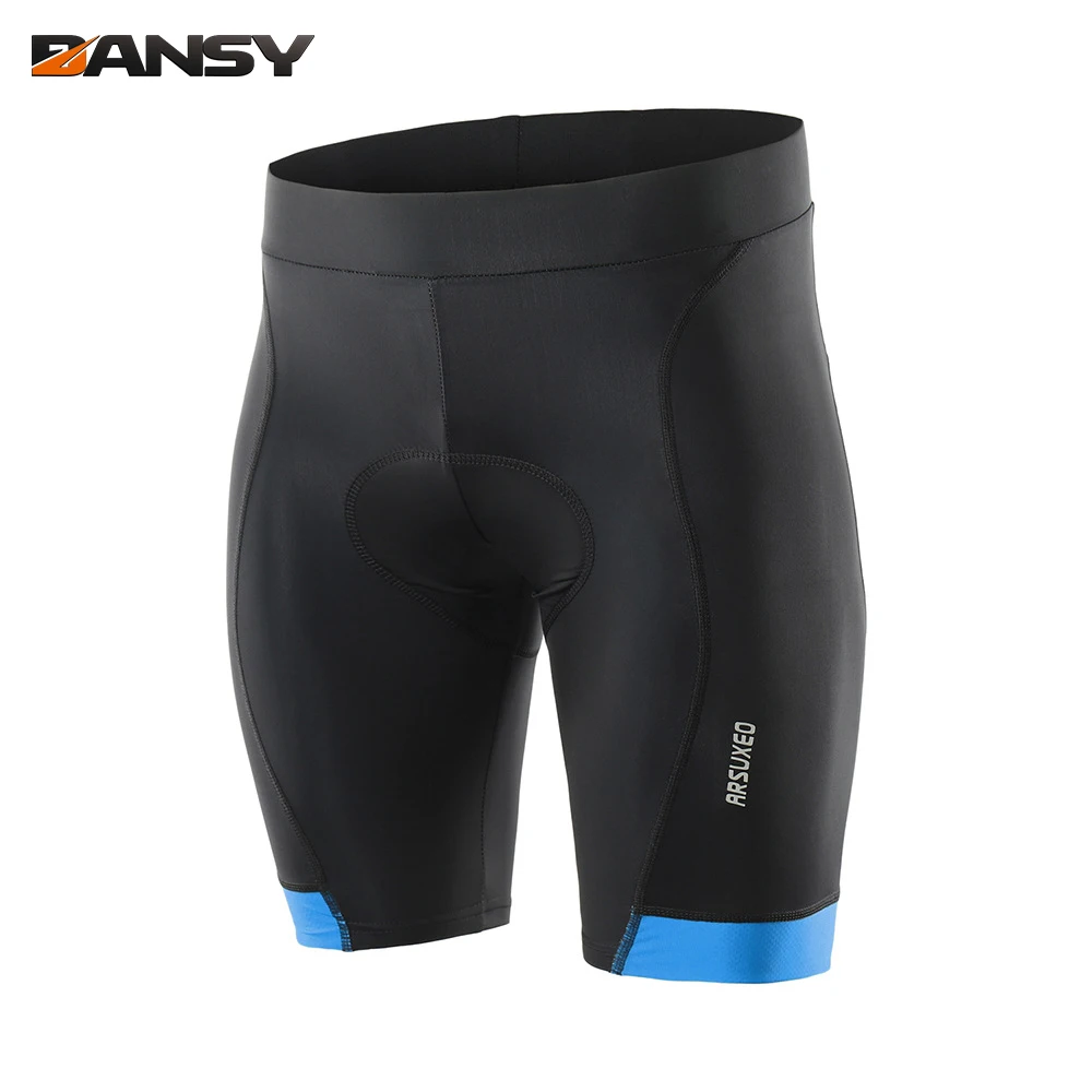 

ARSUXEO Men's Silicone Pad Cycling Shorts Reflective Tight Elastic Short Summer Quick Drying And Breathable Shorts