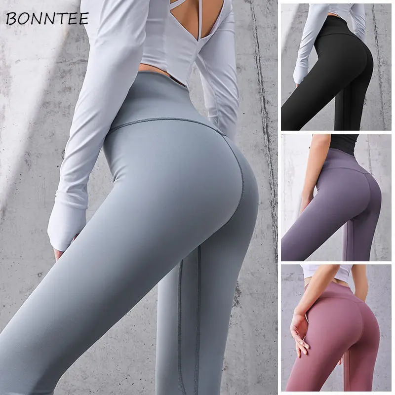 

Leggings Women 10-Colors High Elasticity Simple All-match Casual Spring Slim Ankle-length Korean Style Soft Ulzzang Chic Classic