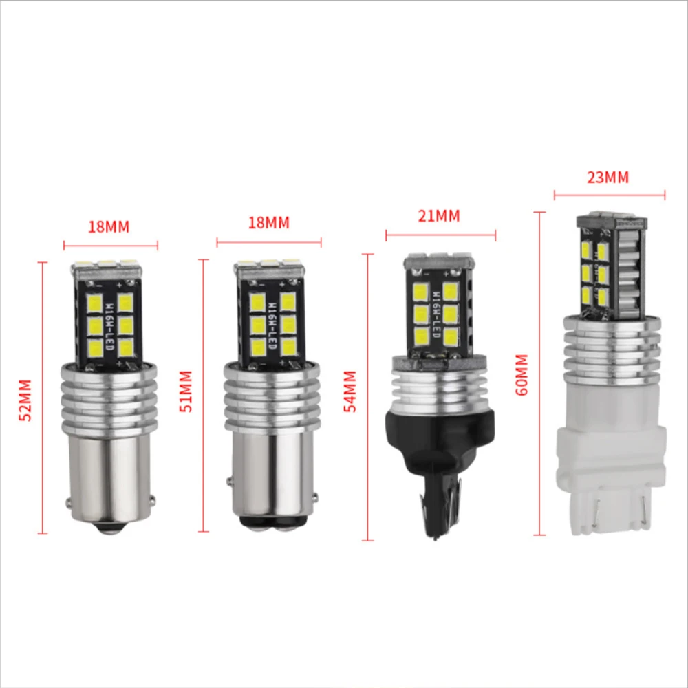Светодиодные Автомобильные Лампы Canbus высокой яркости 1156 BA15A 1157 BAY15D T20 7443 T25 3157