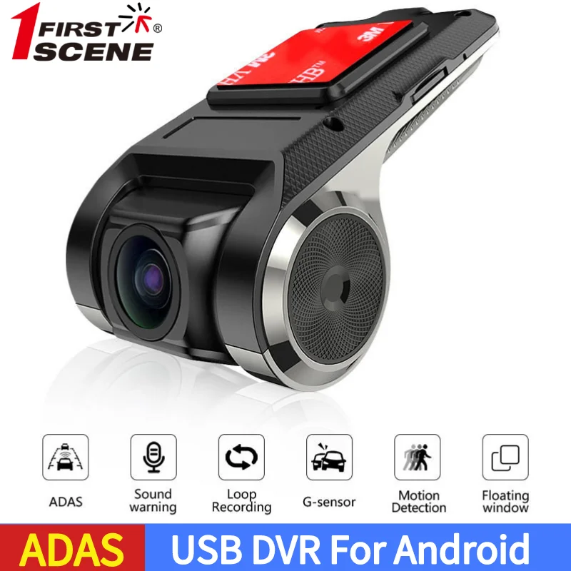 

FIRSTSCENE Dash Cam ADAS 1080P HD For Car DVD Android Player Navigation Auto Audio Voice Alarm Night Version Video Recorder TF