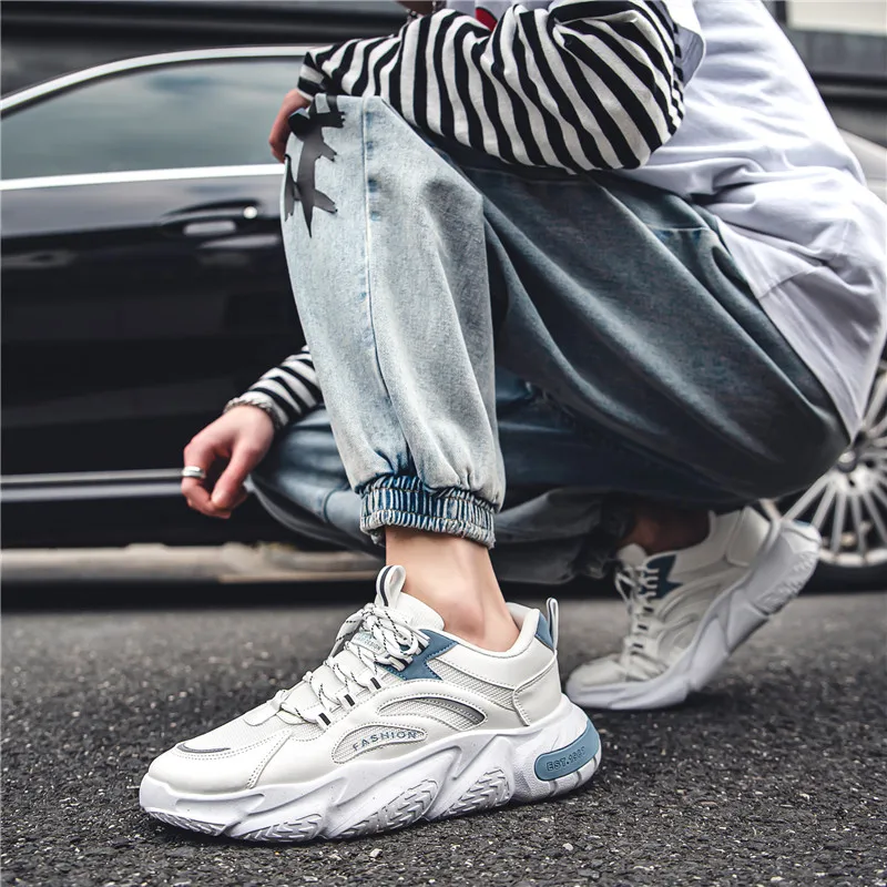 Men Running Shoes Lightweight Sport Shoes Mesh Breathable Casual Sneakers Non-Slip Outdoor for Men New Arrival