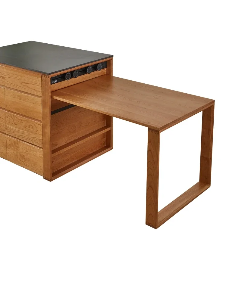 Деревянный обеденный стол Kaysen из цельной вишневой древесины