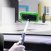 car window cleaner brush kit microfiber windshield wiper car wash brush cleaning glasses wiper with long handle car accessories