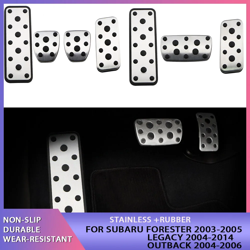 

Автомобильные аксессуары для Subaru Forester 2003-2005 Outback 2004-2006 Legacy 2004-2014, педаль газового тормоза, восстанавливающиеся накладки на педали