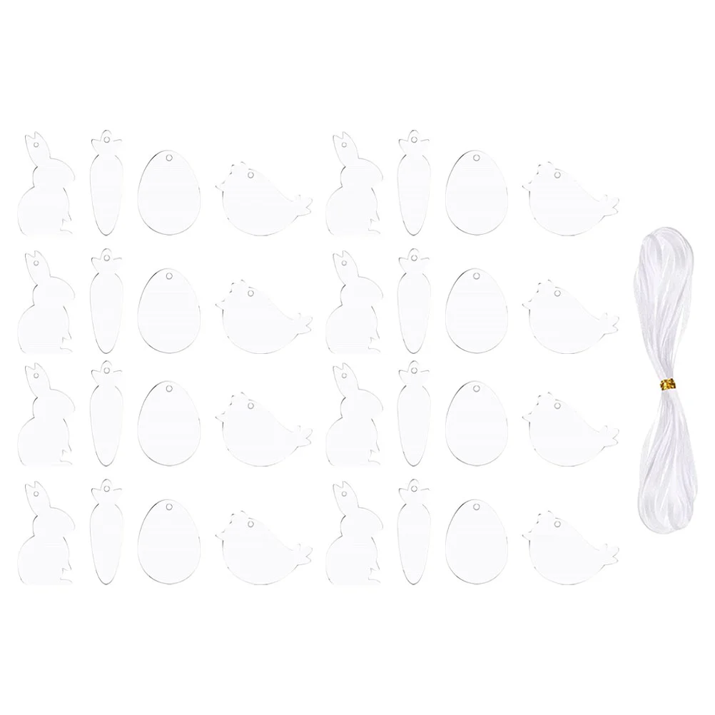 

1 Set of Creative Easter DIY Drawing Supply Kids Painting Board DIY Pendant