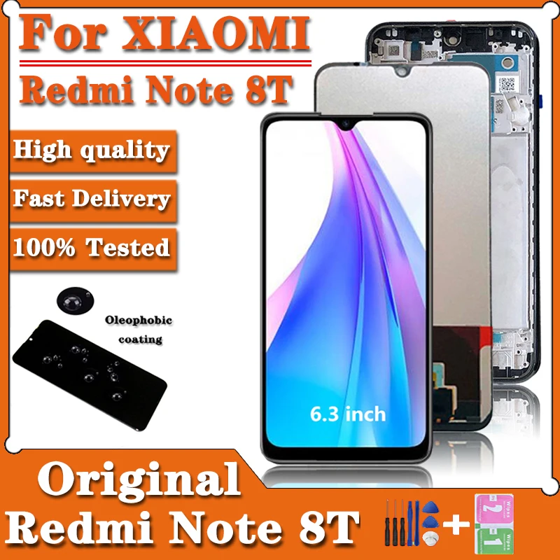 

6,3 ''100% Оригинальный ЖК-экран для Xiaomi Redmi Note 8T, ЖК-дисплей, сменный экран для Redmi Note8t, ЖК-сенсорный экран, дигитайзер
