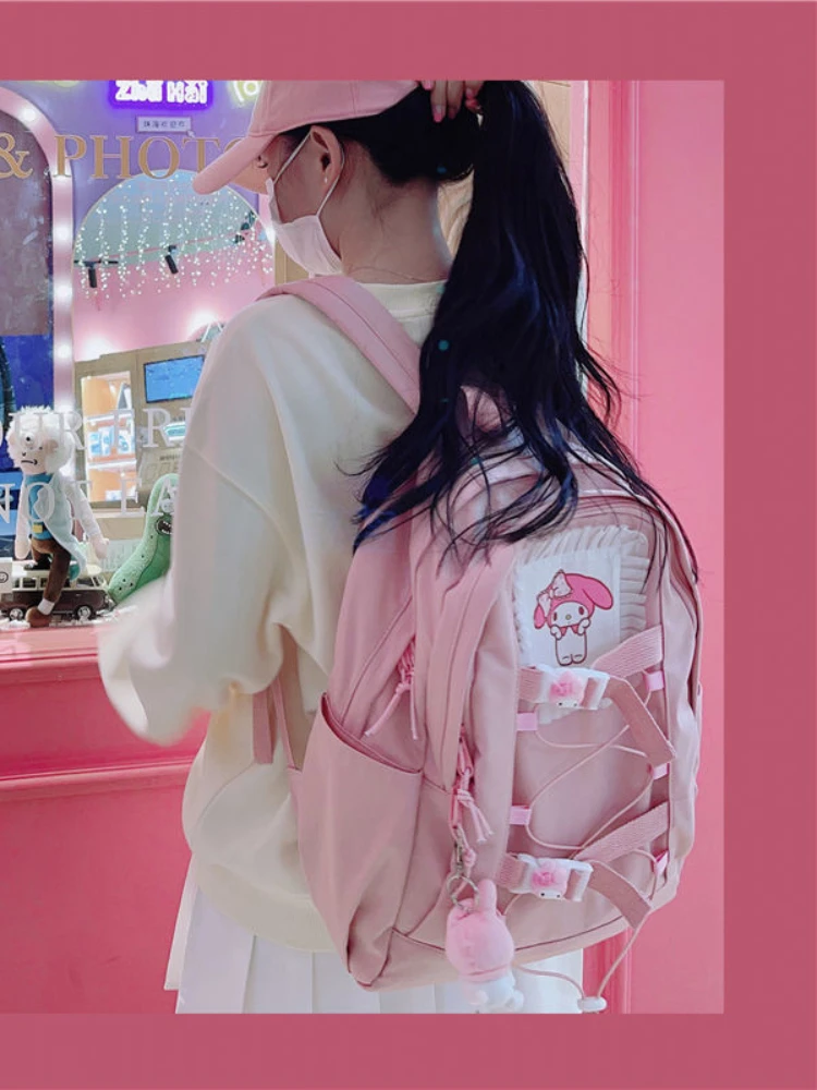 Bags for Women School Backpack for College Students Sanrio Cute Girl's Schoolbag Schoolgirl Backpack Large Capacity Backpack