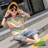 new boys clothing sets summer children boys suit t shirt shorts 2 pieces suit kids teenage outfits for 3 4 5 6 8 9 10 12 years