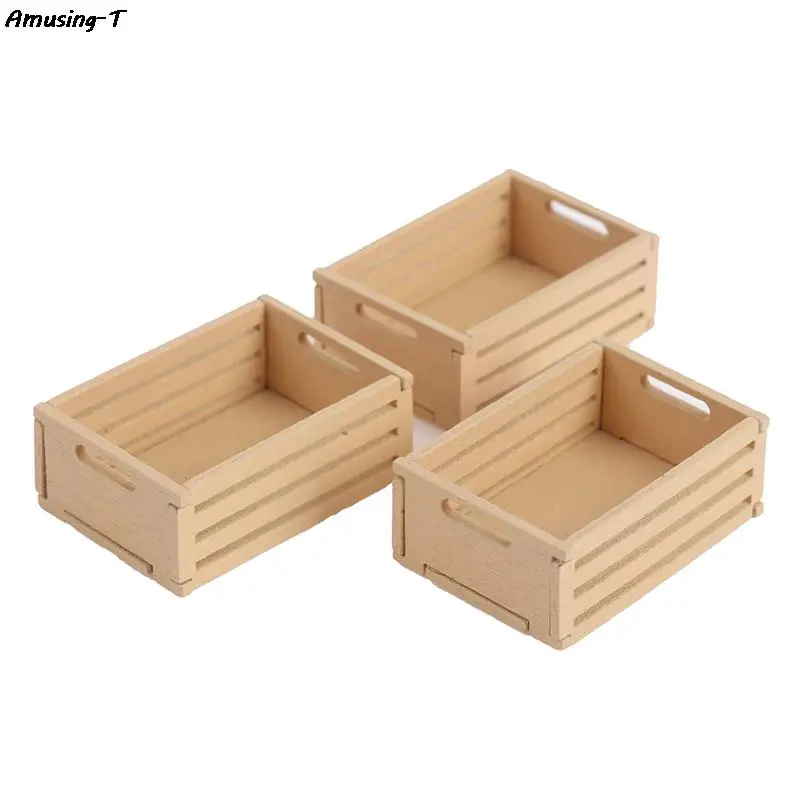 

3pcs Dollhouse Miniature Mini wooden fruit frame For 1:12 Dollhouse high quality
