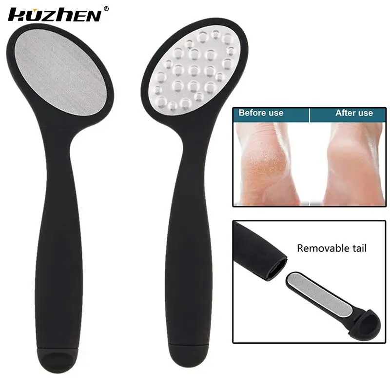 

1pc Stainless Steel Foot File Heel Grater For The Feet Pedicure Rasp Remover Luxury Scrub Manicure Nail Tools Feet Care Products