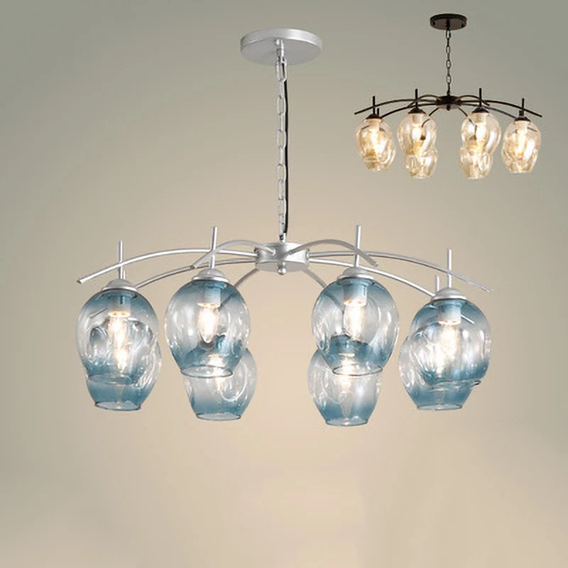 

Chandeliers Lights Modern Home Decoration Indoor Hanging Design Art Creative Glass Ball Pendant Lamps for Dining Room Bedroom