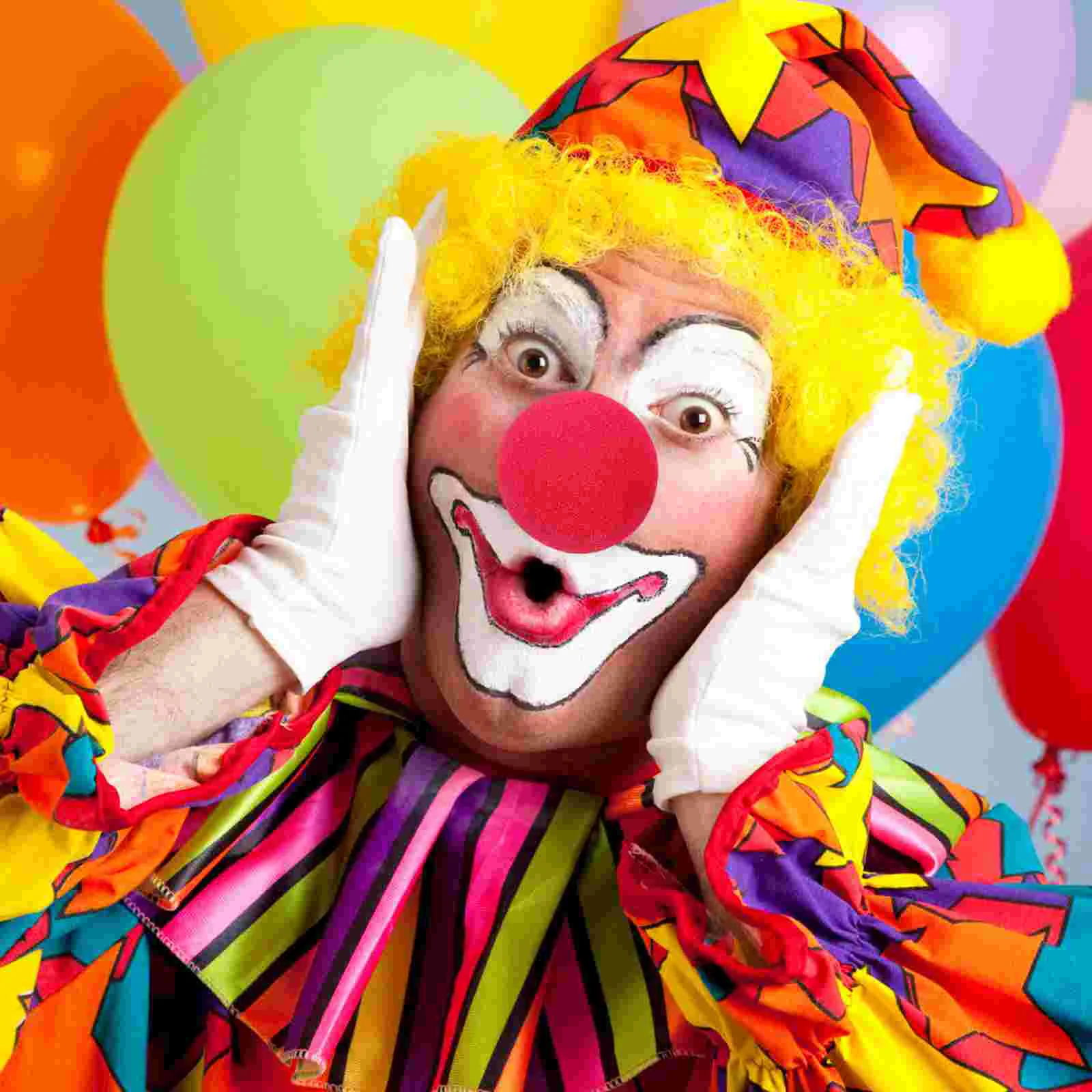 50 шт. шарик для макияжа с носом клоуна рабочие игрушки профессиональная губка 40