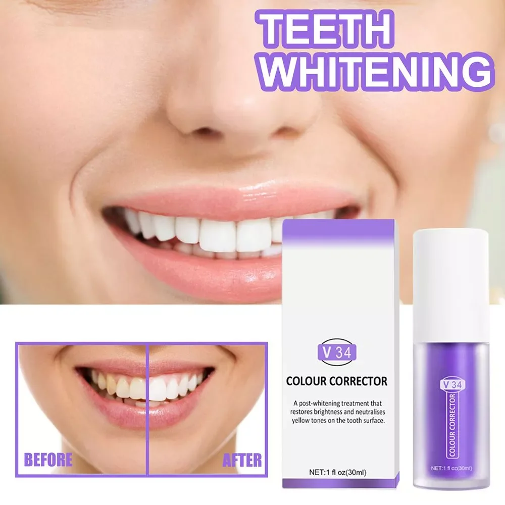 

Remove Plaque Stains Care Toothpaste V34 Colour Corrector Teeth Mouth Breathing Freshener Whitening Sensitive Teeth Toothpaste