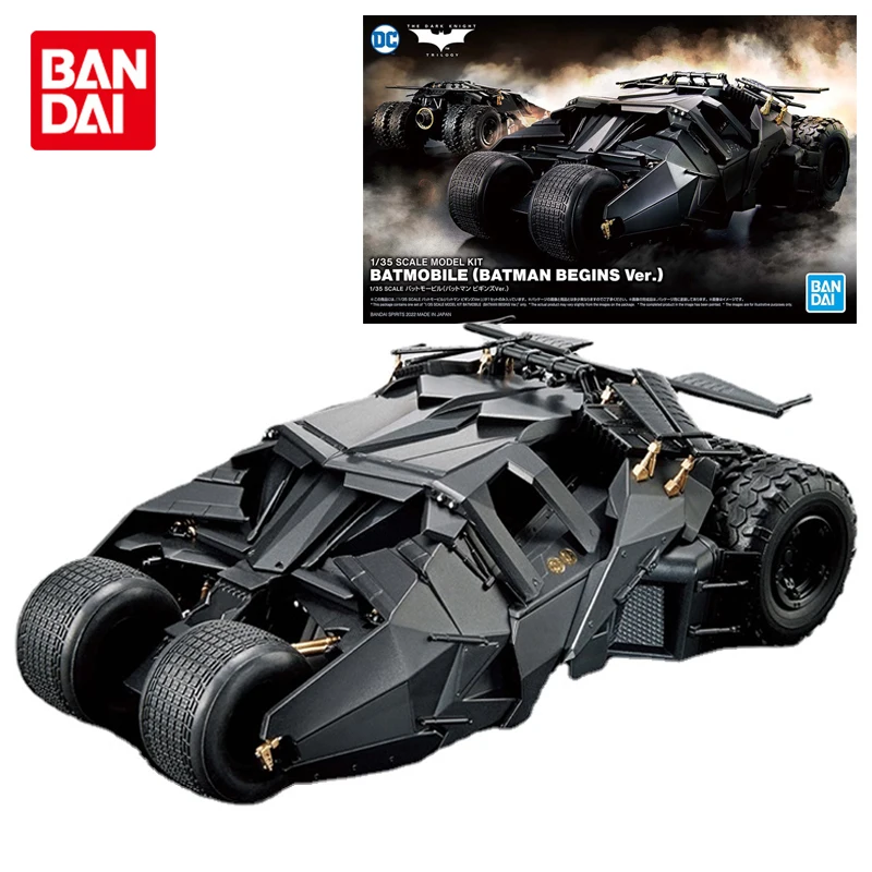 

Bandai Original DC 1/35 SCALE MODEL KIT Marvel BATMOBILE BEGINS VER. Anime Action Figure Assembly Model Toy for Boys Gifts