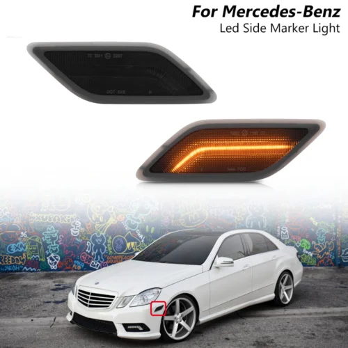 

Дымчатый фонарь для Mercedes Benz W212 EClass E350 E550