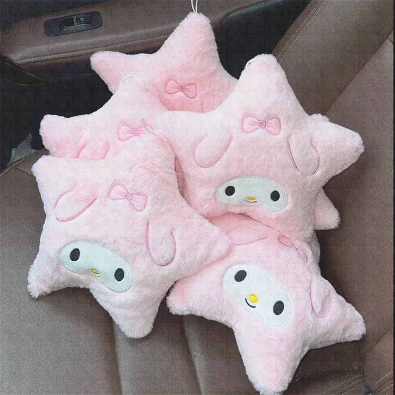 

Sanrio Pillow Toy Girl Heart Cartoon Mymelody Kuromi Cinnamorroll Doll Plush Toy Star Doll Plush Stuffed Kids Gift Nap Pillow