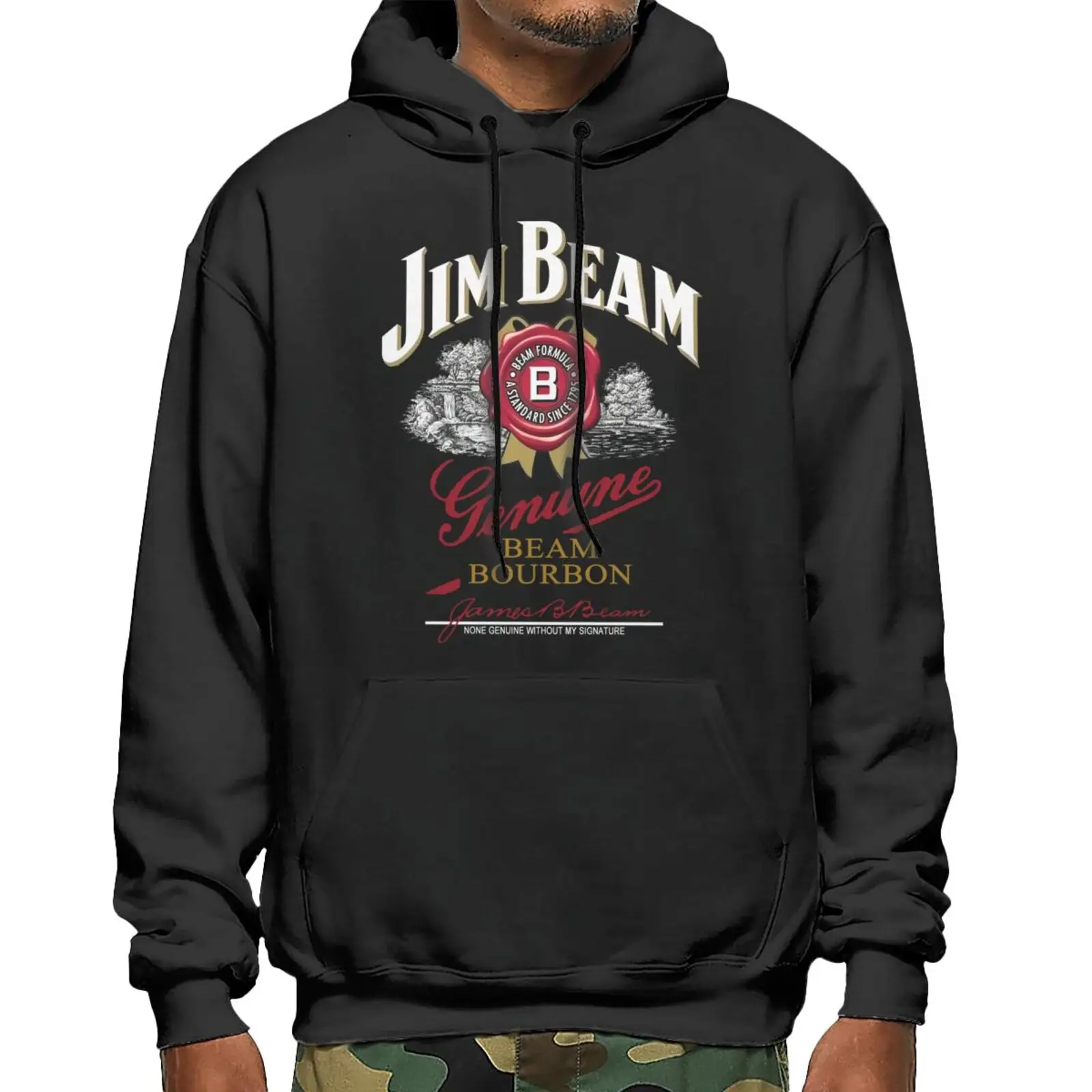

Jim Beam Bourbon Whisky Bottle Label 2221 Sweatshirts Hoodies Cosplay Clothes Men Women's Tracksuit Men's Mantle Anime Cosplay