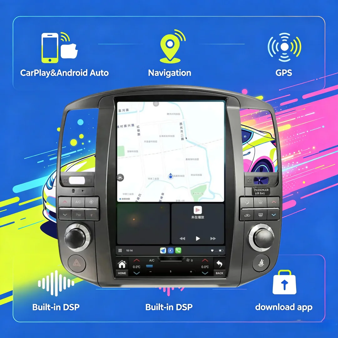 Фото Аудиосистема Android для Nissan Navara D40/Pathfinder R51 2008-2015, интеллектуальные автомобильные системы, беспроводной CarPlay, мультимедийный проигрыватель №1