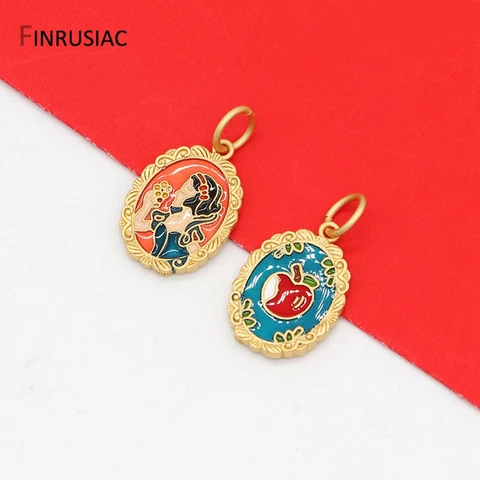 Золотая подвеска FINRUSIAC, снежно-белая