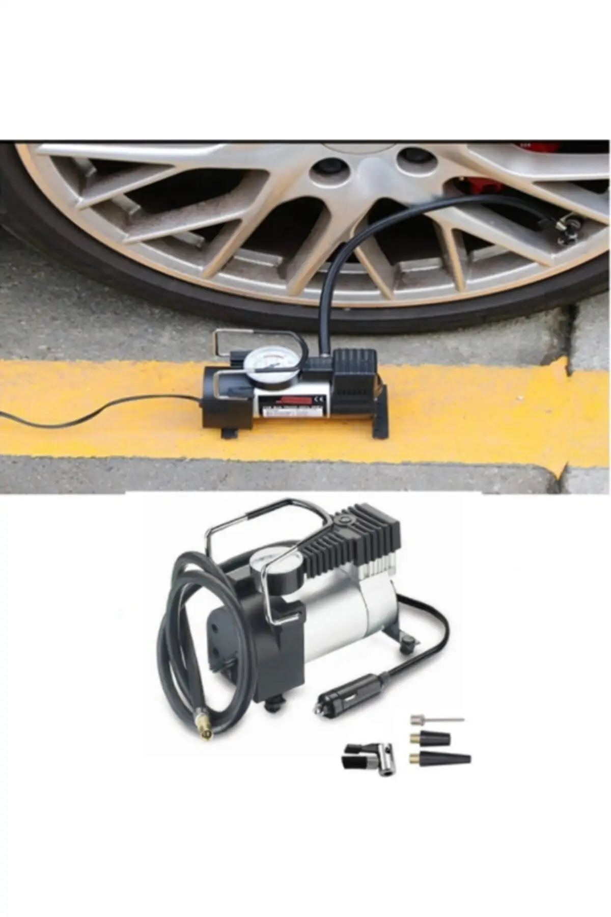 

Auto Car Air Compressor Professional Air Pump Mini Portable Tire Inflator Pump