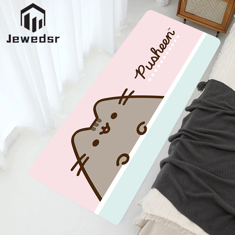 

Пушистый коврик для ванной с милым котом Pusheen, напольные коврики, милый ковер, коврики для гостиной, Мультяшные коврики для входной двери, ко...