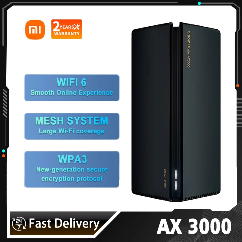 

Xiaomi Ax3000 Wifi Router Signal Booster Repeater Extend Gigabit Amplifier Wifi 6 Nord Vpn Mesh 5GHz Wifi Router Camera For Home