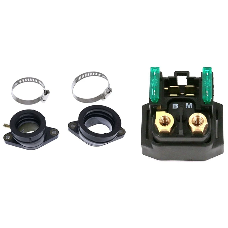 

Starter Solenoid Relay For Yamaha-Atv Starter Solenoid & Intake Manifold Carburetor Boot Joint For 2001-2015 Yamaha 660R