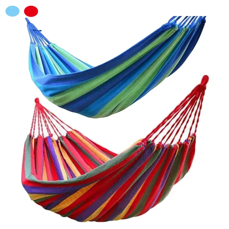 

1-2 Person Outdoor Camping Hammock with Mosquito Net High Strength Parachute Portable Fabric Hanging Bed Hunting Sleeping Swing