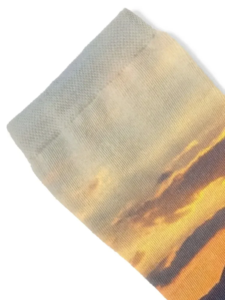 Модные мужские и женские носки для гольфа Raven Rocks Sunset - Blue Ridge