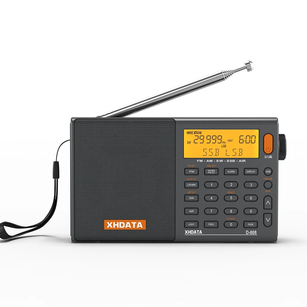 Портативный цифровой радиоприемник XHDATA SIHUADON FM стерео/SW/MW/LW SSB AIR RDS с ЖК-дисплеем и